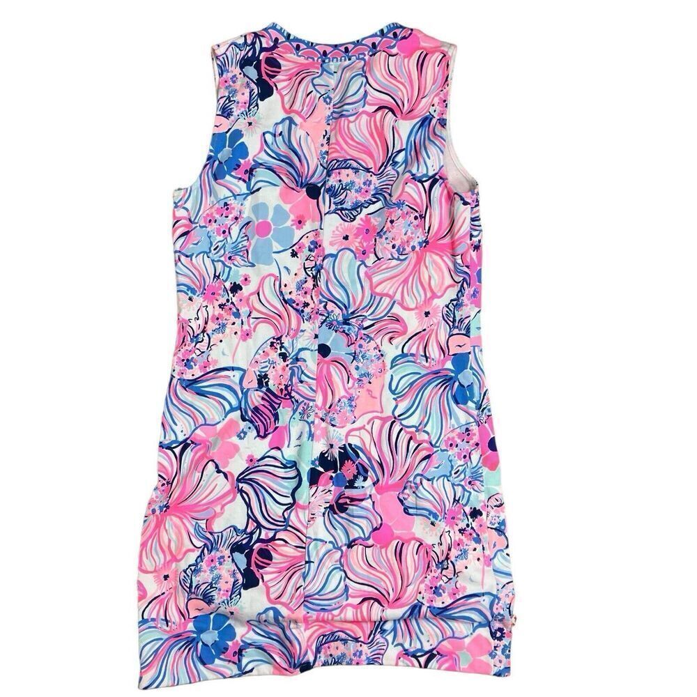 Lilly Pulitzer Camari‎ Shift Dress Prosecco Pink Make A Splash Blue Size S - Picture 8 of 10